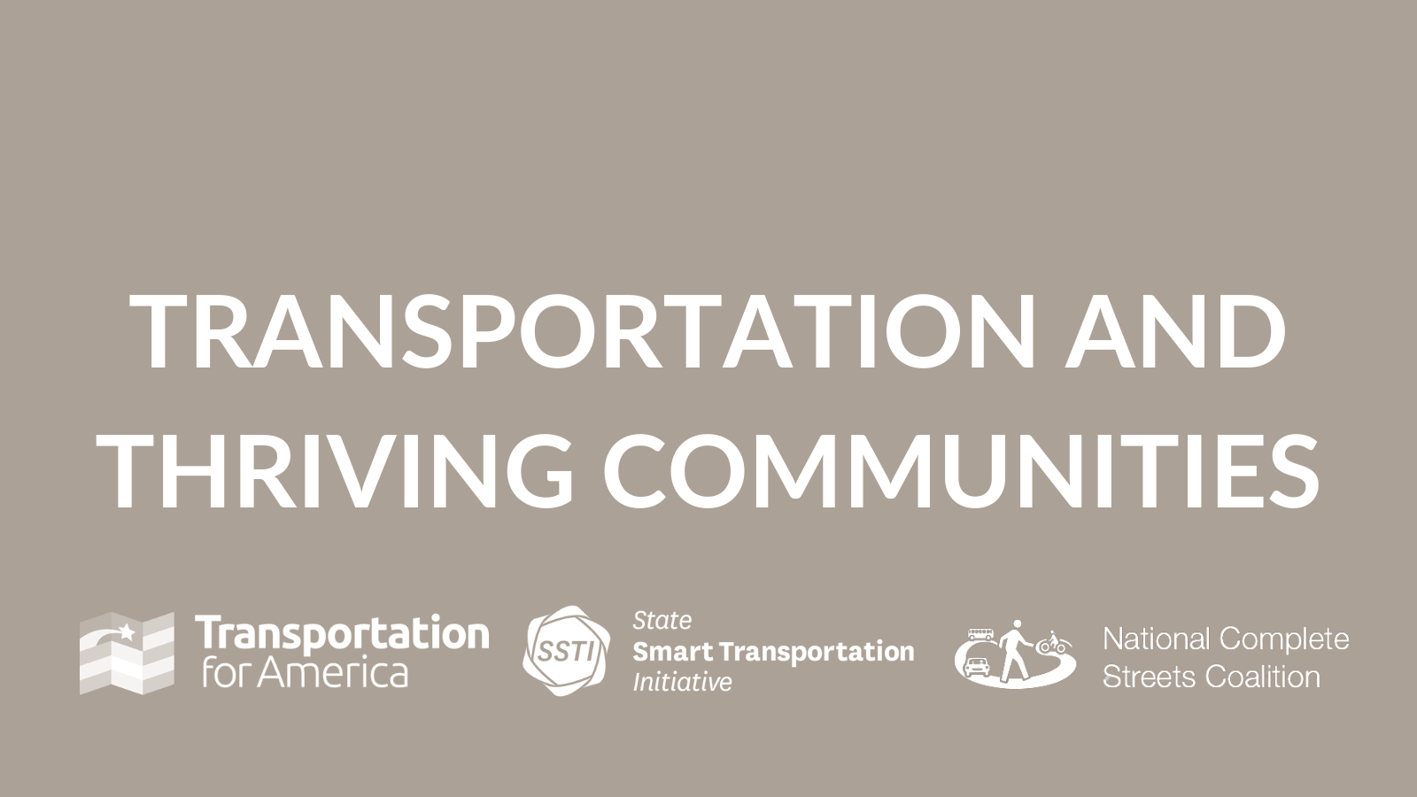 Transportation and Thriving Communities